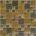 Sun Pattern Gold Metal Mix Glass Mosaic (CFM922)